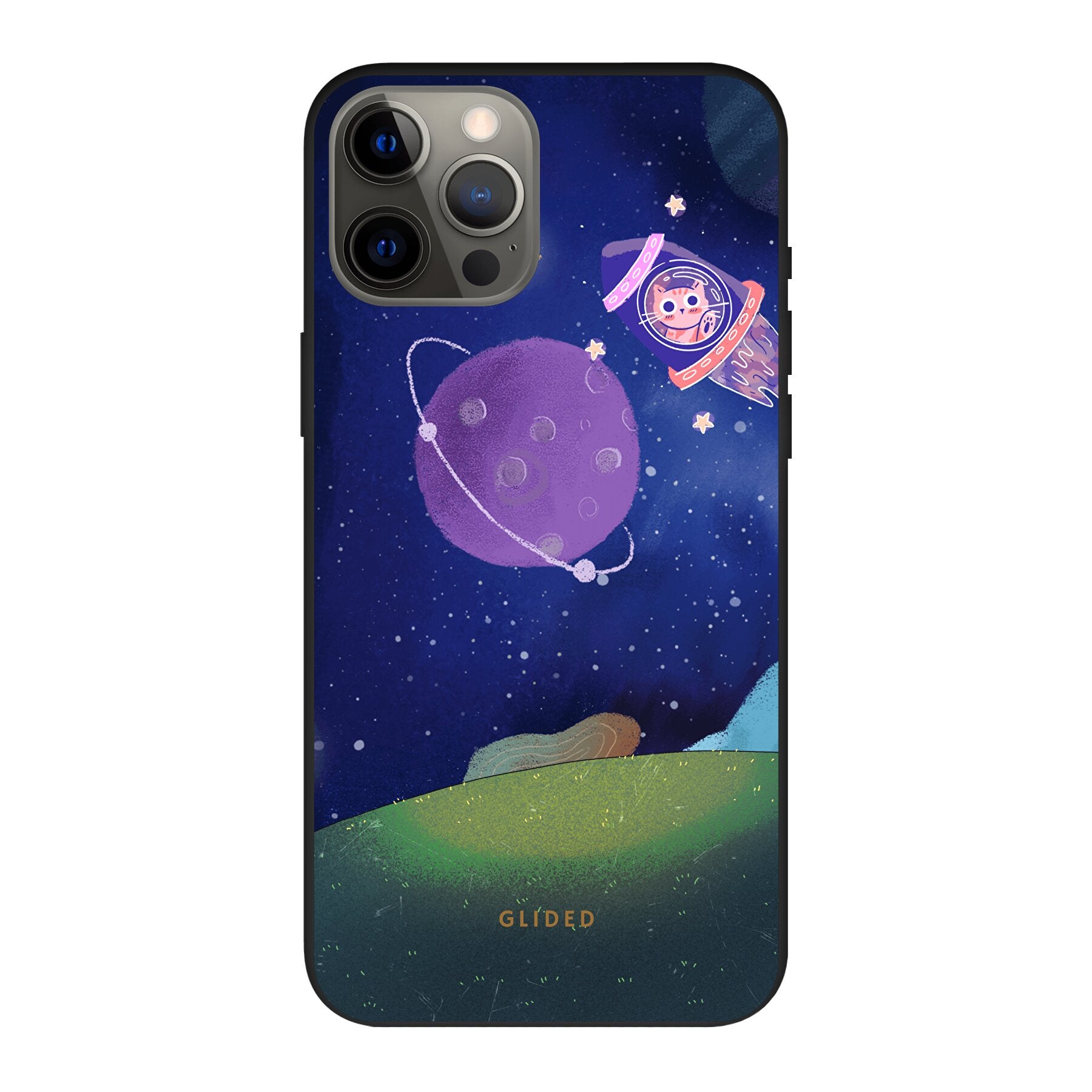 Galaxy Cat - iPhone 12 Pro Max Handyhülle Biologisch Abbaubar