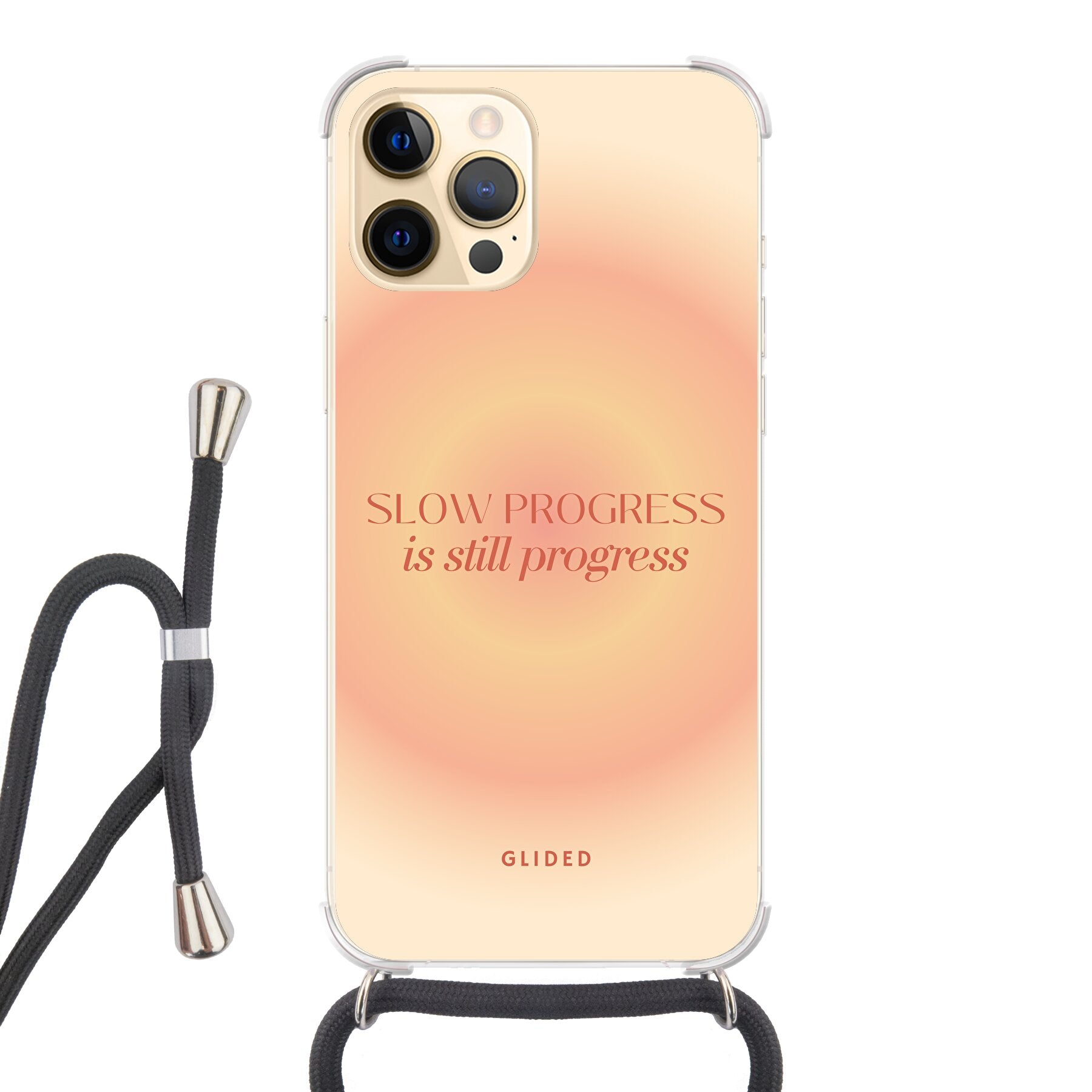 Progress - iPhone 12 Pro Max Handyhülle Crossbody case mit Band