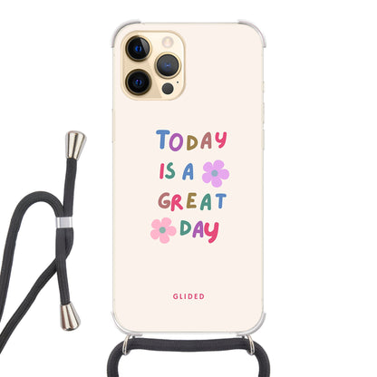 Great Day - iPhone 12 Pro Max Handyhülle Crossbody case mit Band