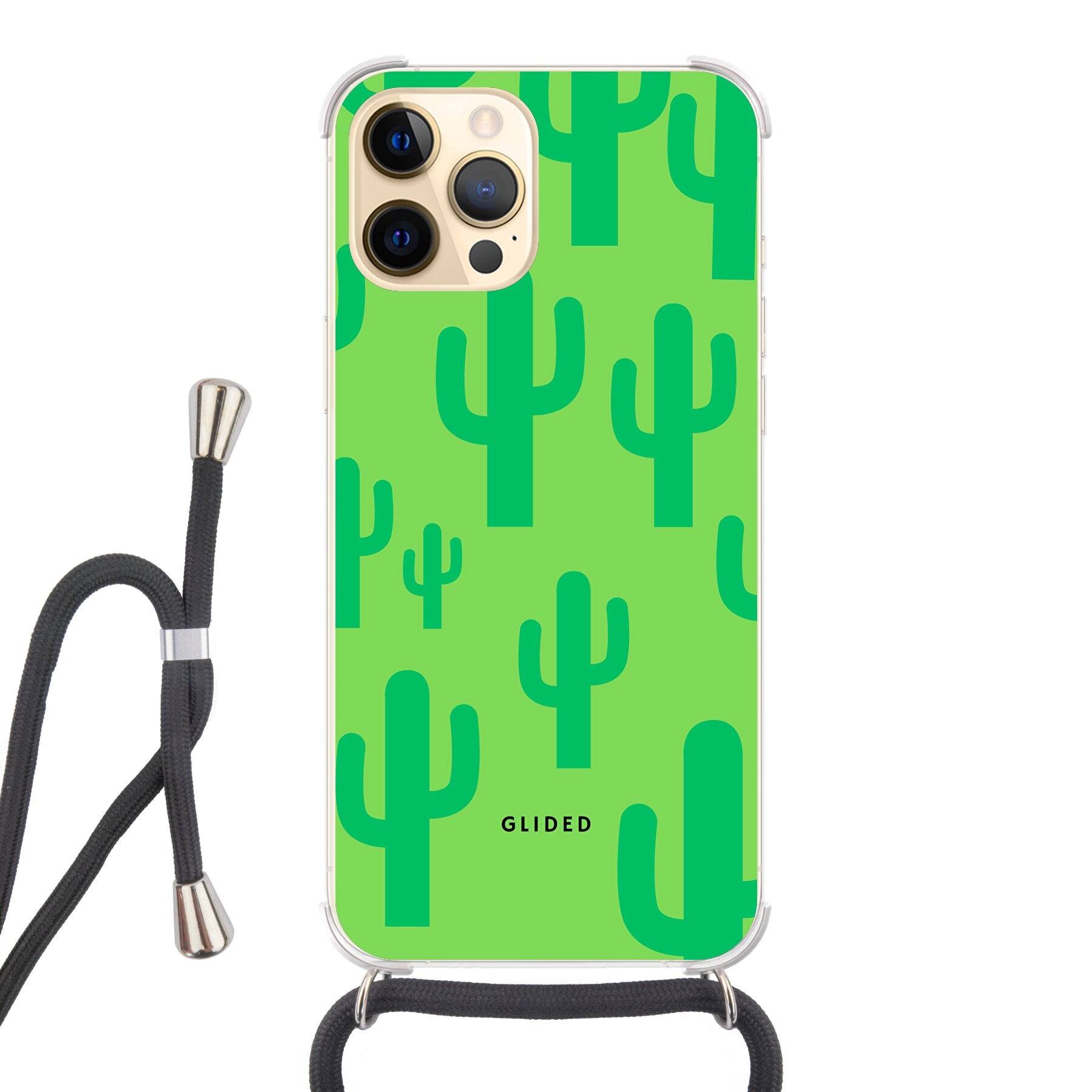 Cactus Spikes - iPhone 12 Pro Max - Crossbody case mit Band