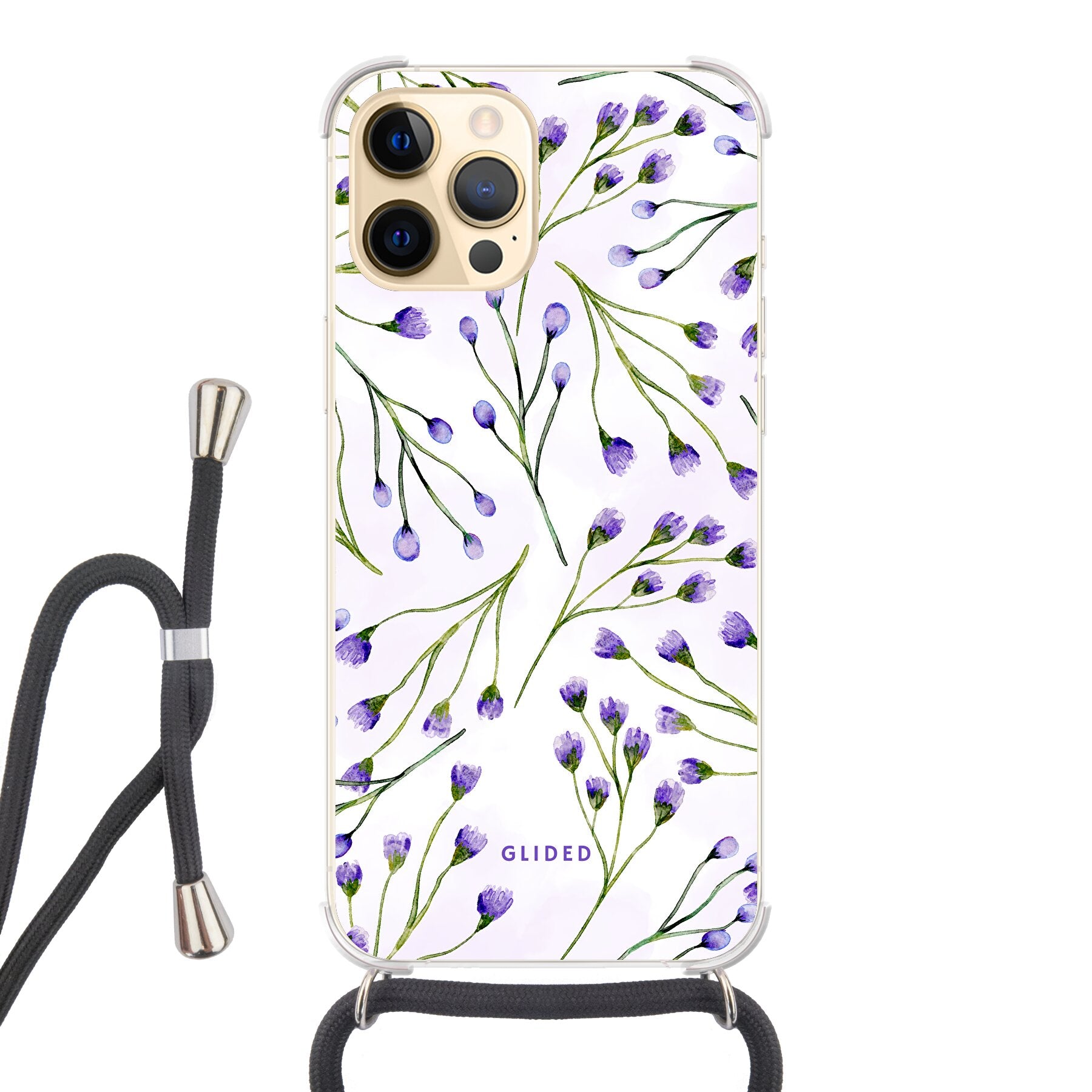 Violet Garden - iPhone 12 Pro Max Handyhülle Crossbody case mit Band