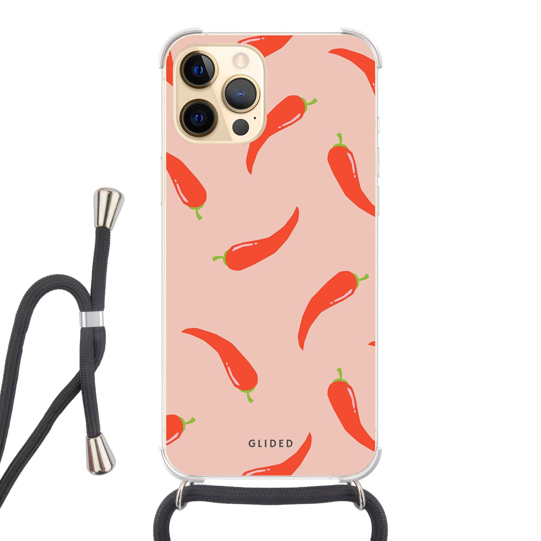 Spicy Chili - iPhone 12 Pro Max - Crossbody case mit Band