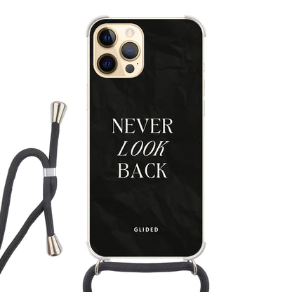 Never Back - iPhone 12 Pro Max Handyhülle Crossbody case mit Band