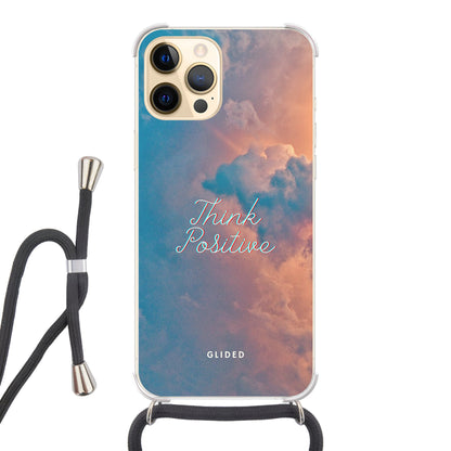 Think positive - iPhone 12 Pro Max Handyhülle Crossbody case mit Band