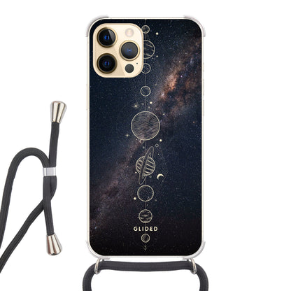 Planets - iPhone 12 Pro Max Handyhülle Crossbody case mit Band