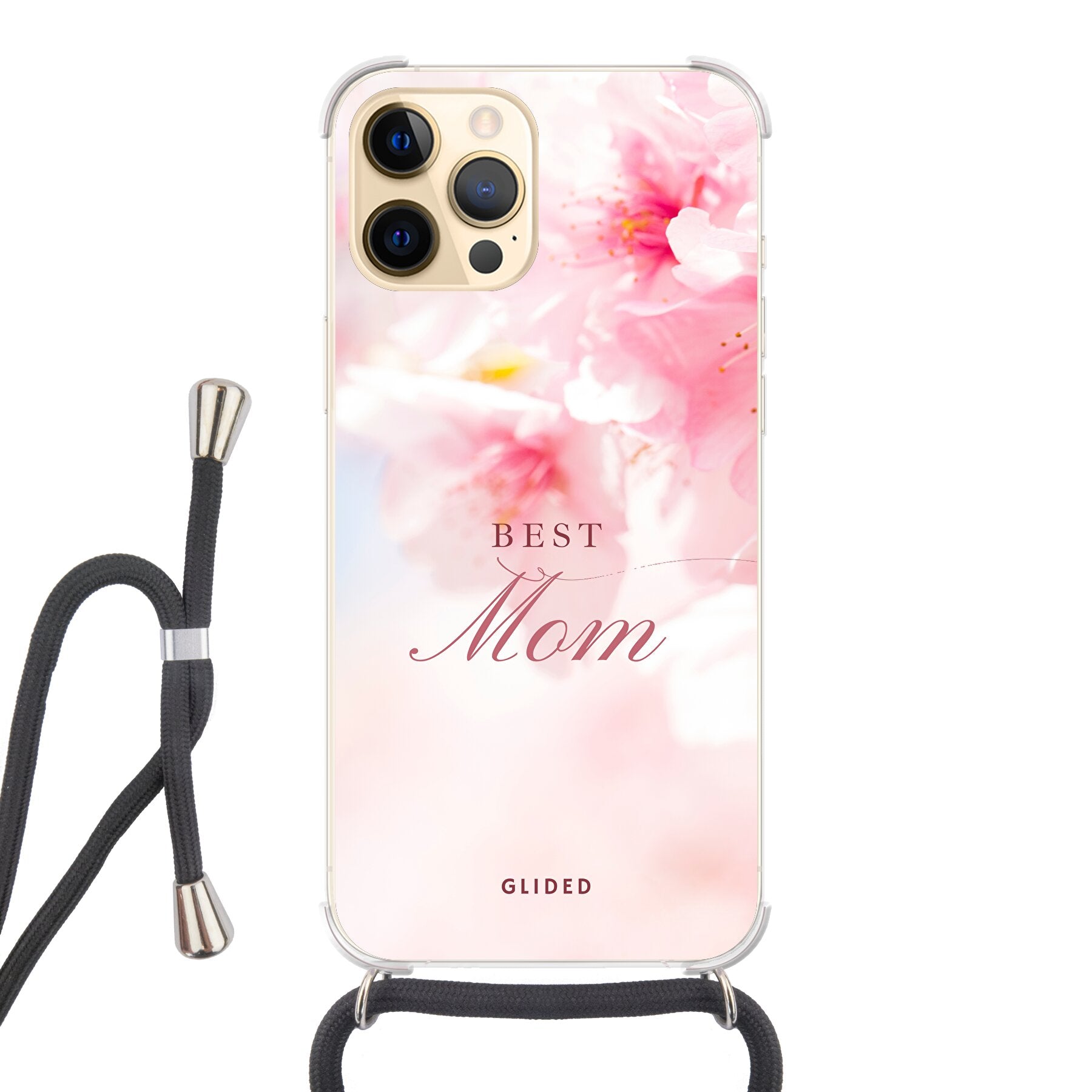 Flower Power - iPhone 12 Pro Max - Crossbody case mit Band