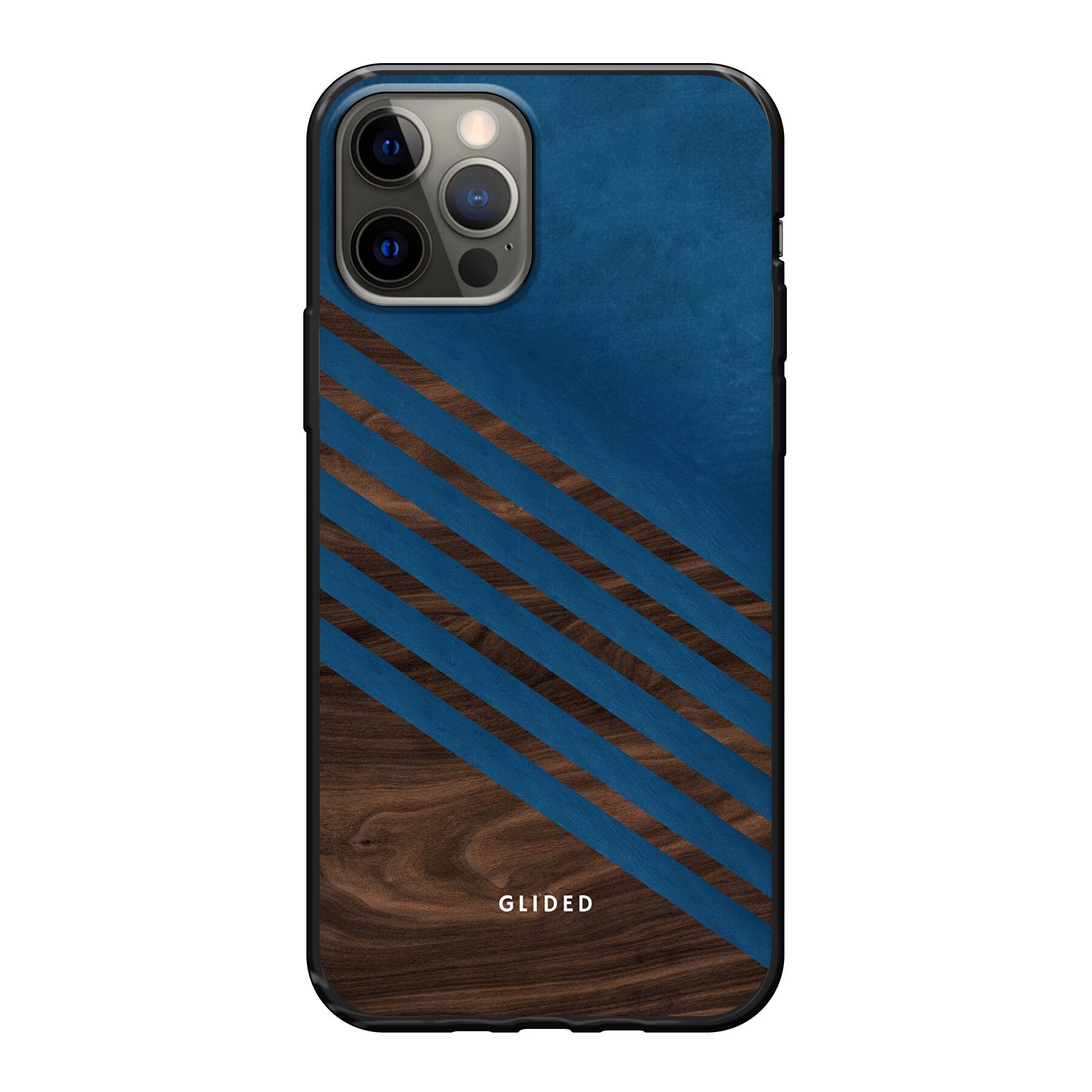 Blue Wood - iPhone 12 Pro Handyhülle Soft case