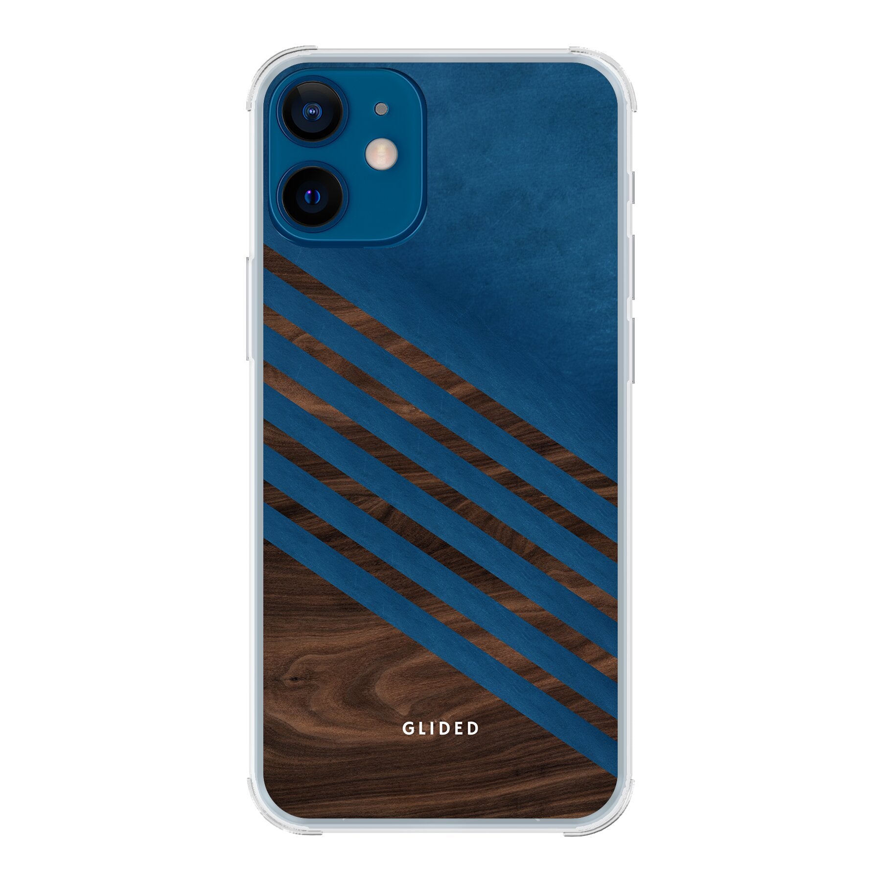 Blue Wood - iPhone 12 mini Handyhülle Bumper case