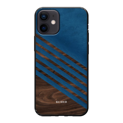 Blue Wood - iPhone 12 mini Handyhülle Soft case