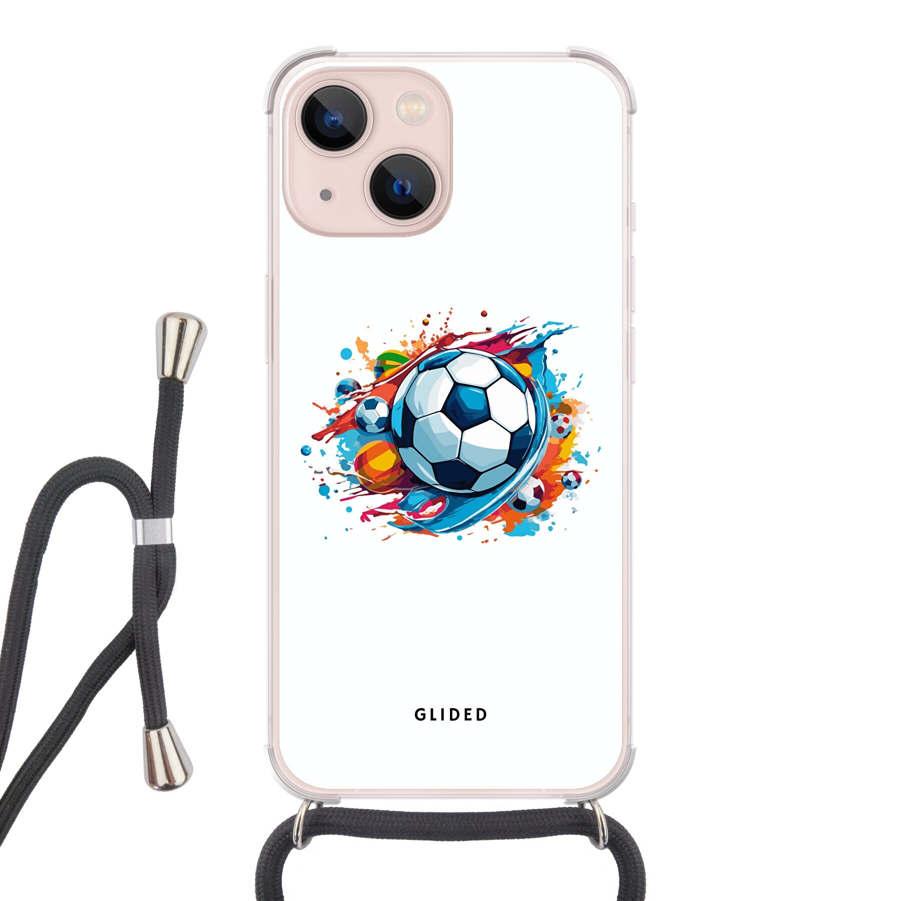 Football Passion - iPhone 13 Handyhülle Crossbody case mit Band