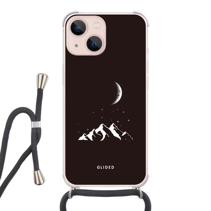 Midnight Peaks - iPhone 13 Handyhülle Crossbody case mit Band