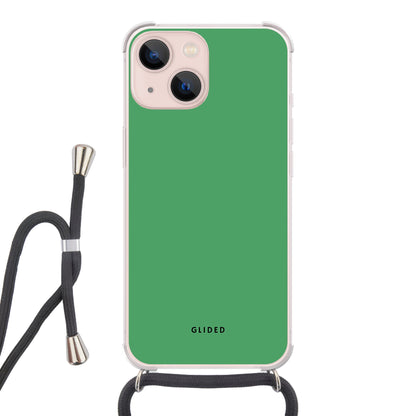 Green Elegance - iPhone 13 Handyhülle Crossbody case mit Band