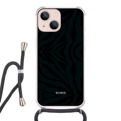 Shadow Patterns - iPhone 13 Handyhülle Crossbody case mit Band