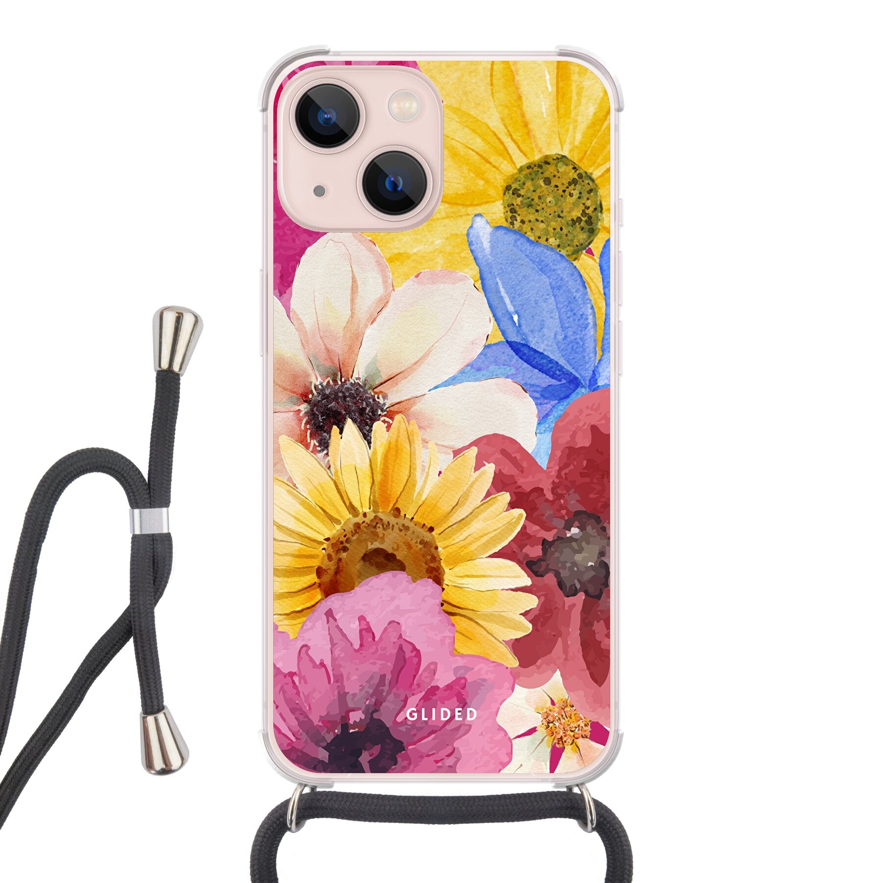 Bouquet - iPhone 13 - Crossbody case mit Band