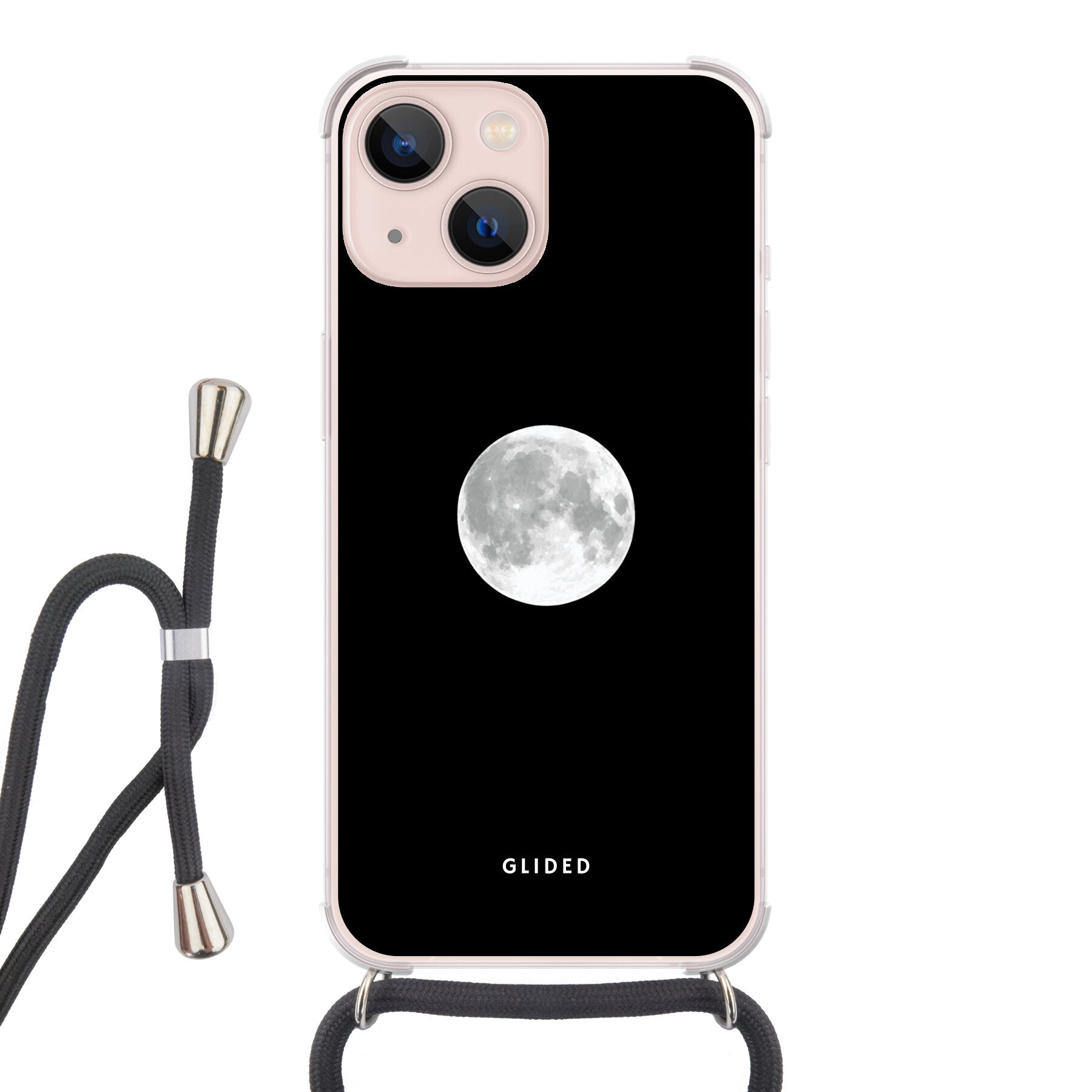 Epic Moon - iPhone 13 Handyhülle Crossbody case mit Band