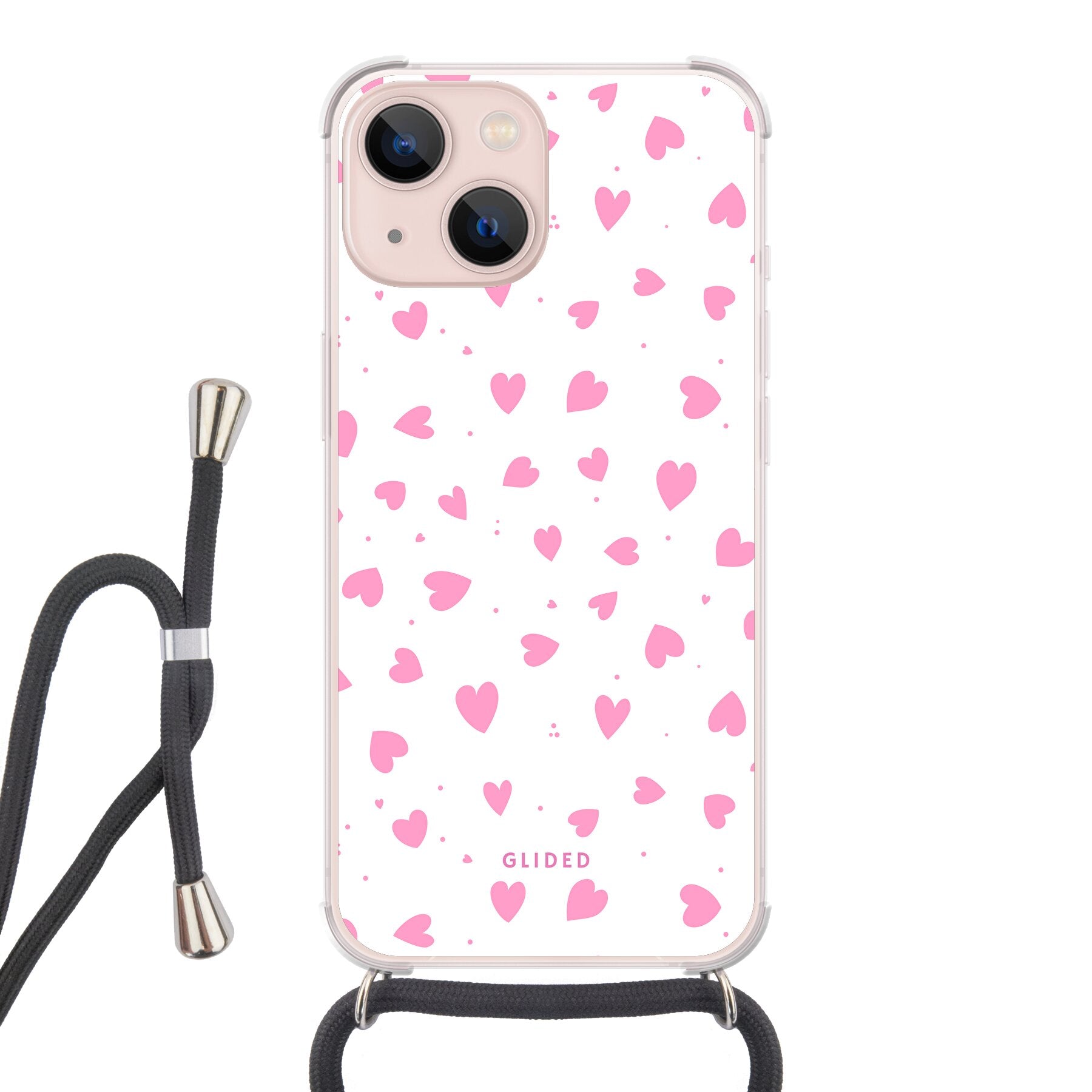 Infinite Love - iPhone 13 Handyhülle Crossbody case mit Band