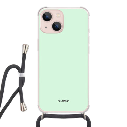 Mint Breeze - iPhone 13 Handyhülle Crossbody case mit Band