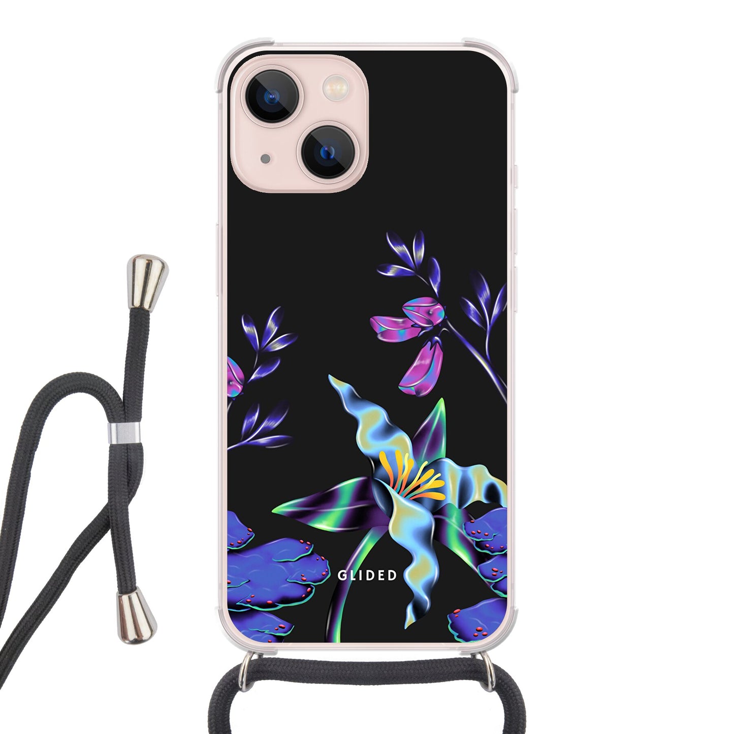 Special Flower - iPhone 13 Handyhülle Crossbody case mit Band