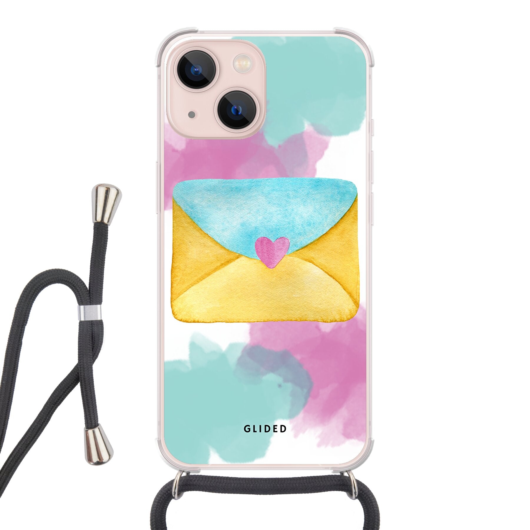 Envelope - iPhone 13 - Crossbody case mit Band