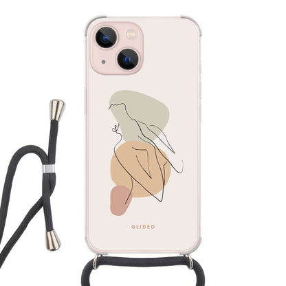 Woman Power - iPhone 13 Handyhülle Crossbody case mit Band