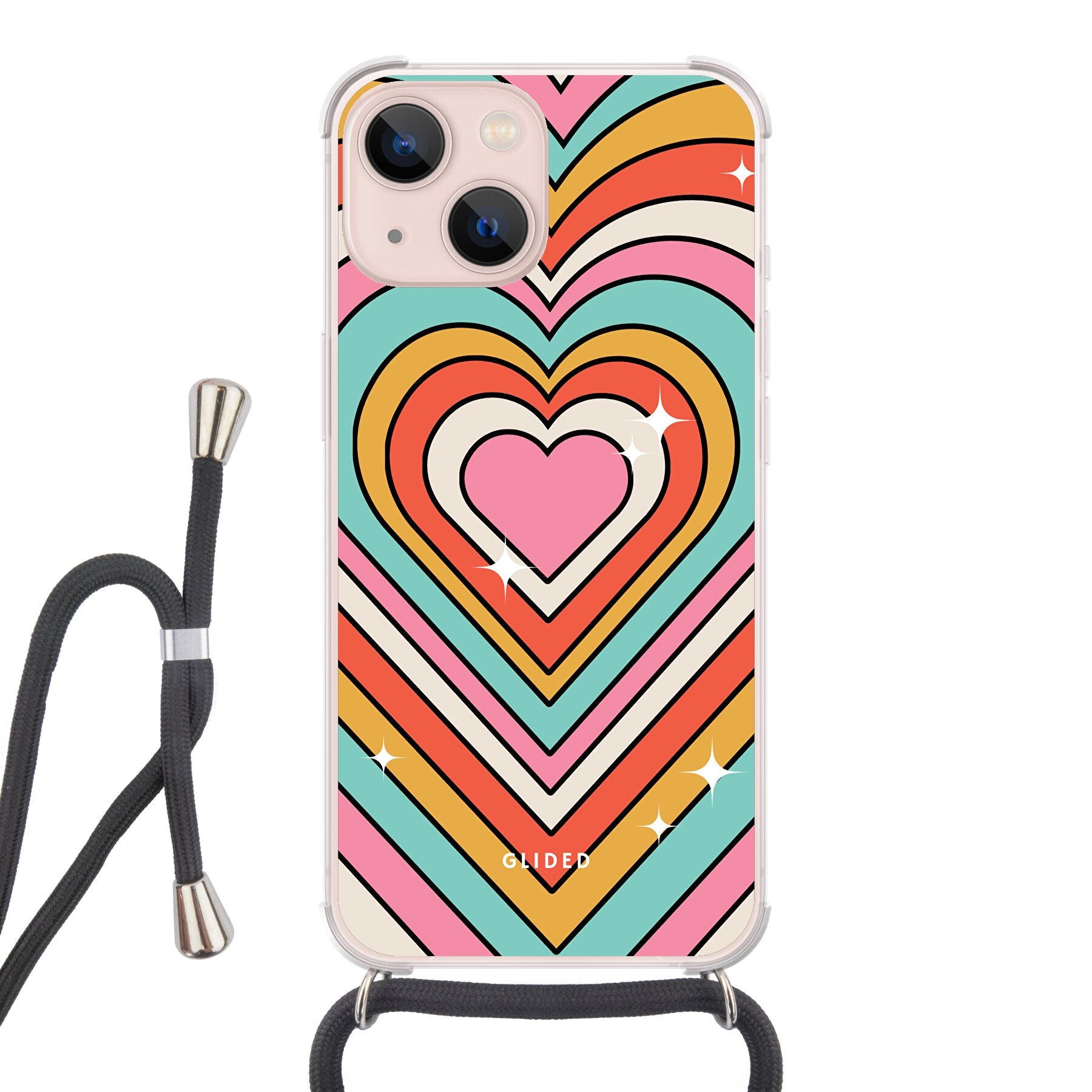 Endless Love - iPhone 13 Handyhülle Crossbody case mit Band