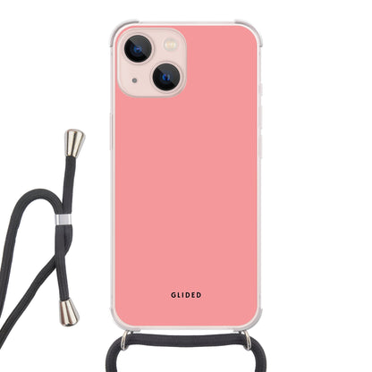 Blush Bloom - iPhone 13 Handyhülle Crossbody case mit Band