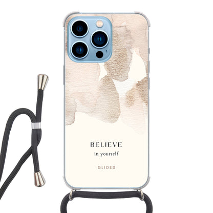 Believe in yourself - iPhone 13 Pro Handyhülle Crossbody case mit Band