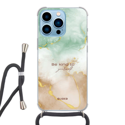 Kind to yourself - iPhone 13 Pro Handyhülle Crossbody case mit Band