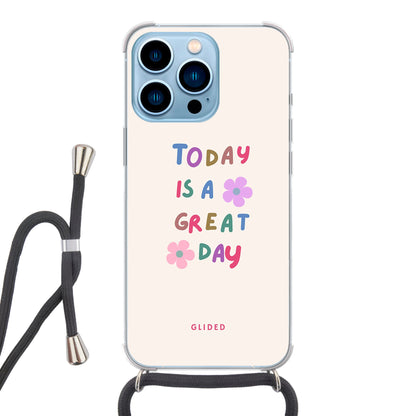 Great Day - iPhone 13 Pro Handyhülle Crossbody case mit Band