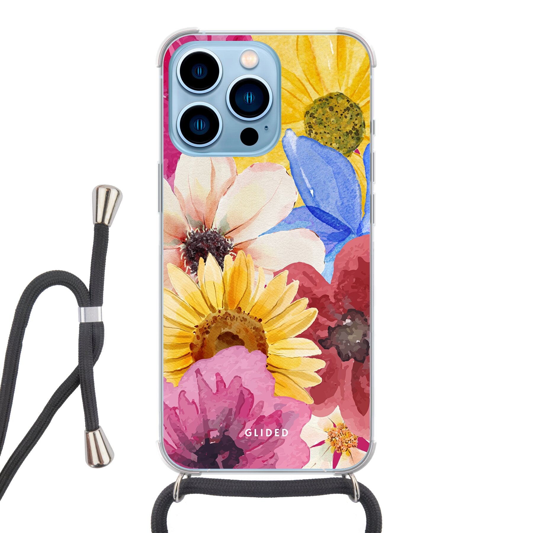 Bouquet - iPhone 13 Pro - Crossbody case mit Band