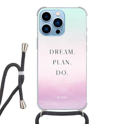 Dream - iPhone 13 Pro Max Handyhülle Crossbody case mit Band