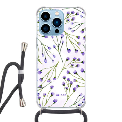 Violet Garden - iPhone 13 Pro Max Handyhülle Crossbody case mit Band