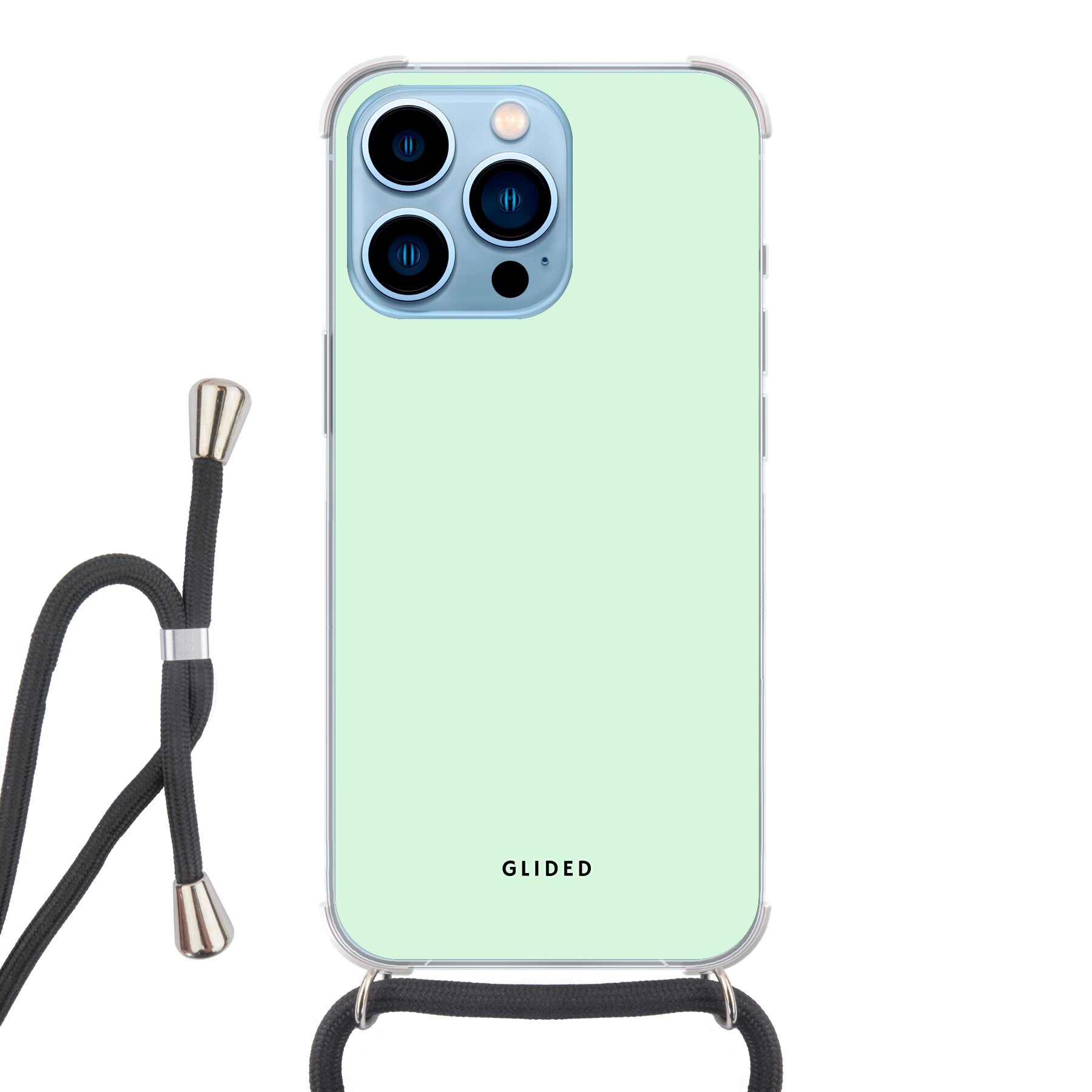 Mint Breeze - iPhone 13 Pro Max Handyhülle Crossbody case mit Band