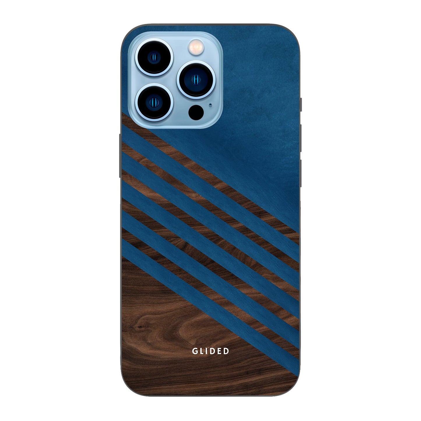 Blue Wood - iPhone 13 Pro Handyhülle Soft case