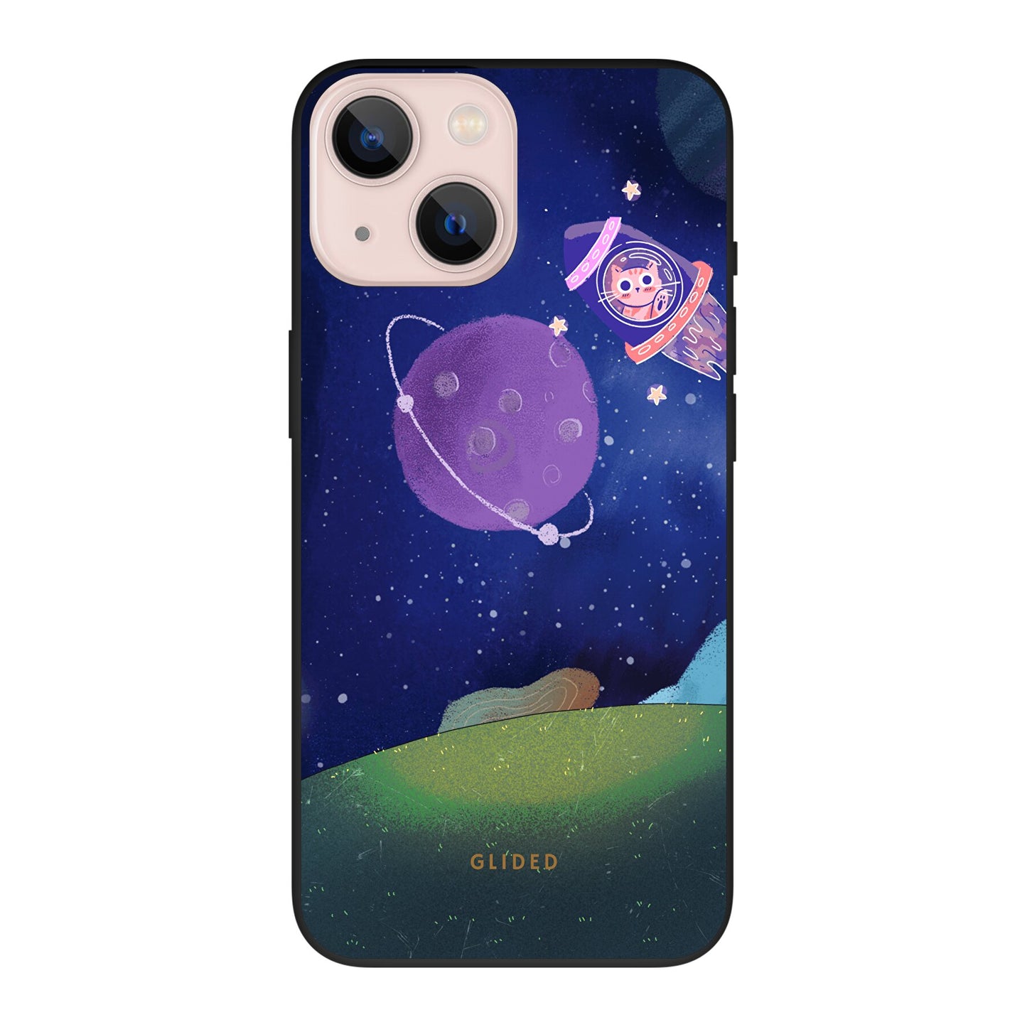 Galaxy Cat - iPhone 13 mini Handyhülle Biologisch Abbaubar