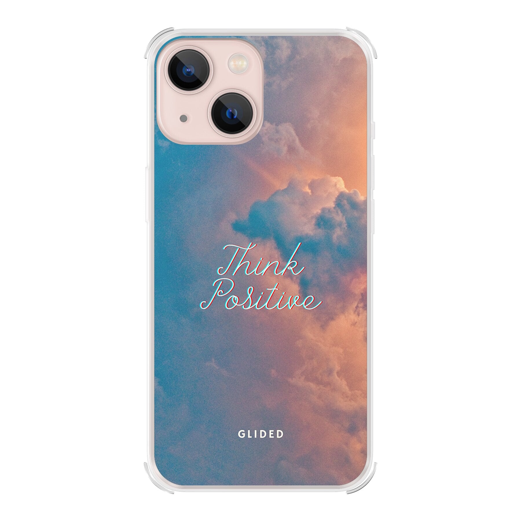 Think positive - iPhone 13 mini Handyhülle Bumper case