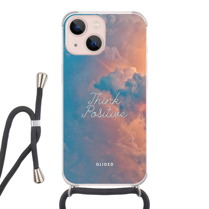 Think positive - iPhone 13 mini Handyhülle Crossbody case mit Band