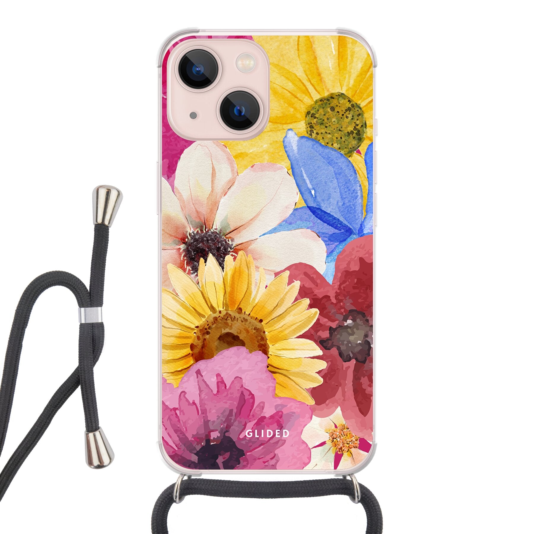 Bouquet - iPhone 13 mini - Crossbody case mit Band