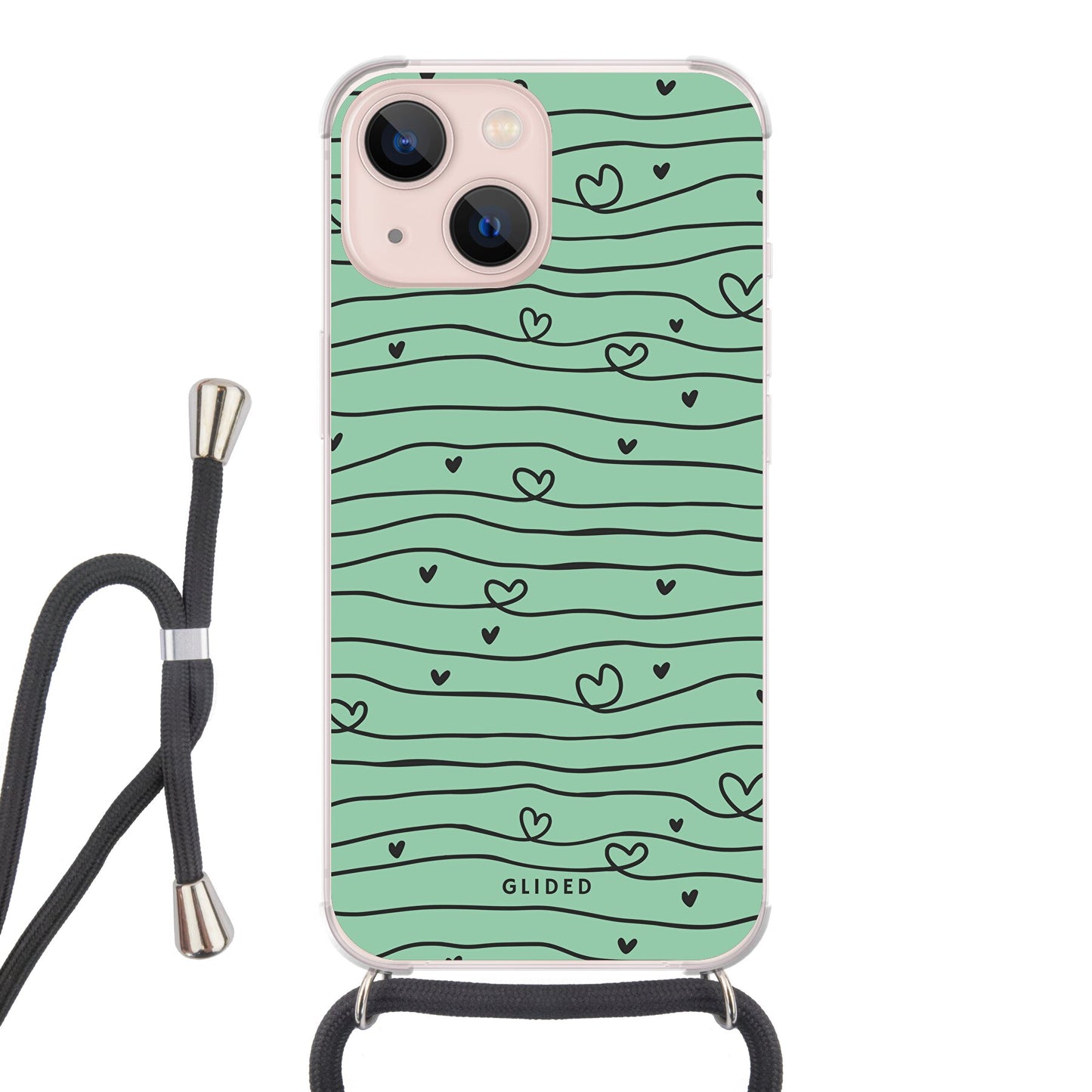 Hearty - iPhone 13 mini - Crossbody case mit Band