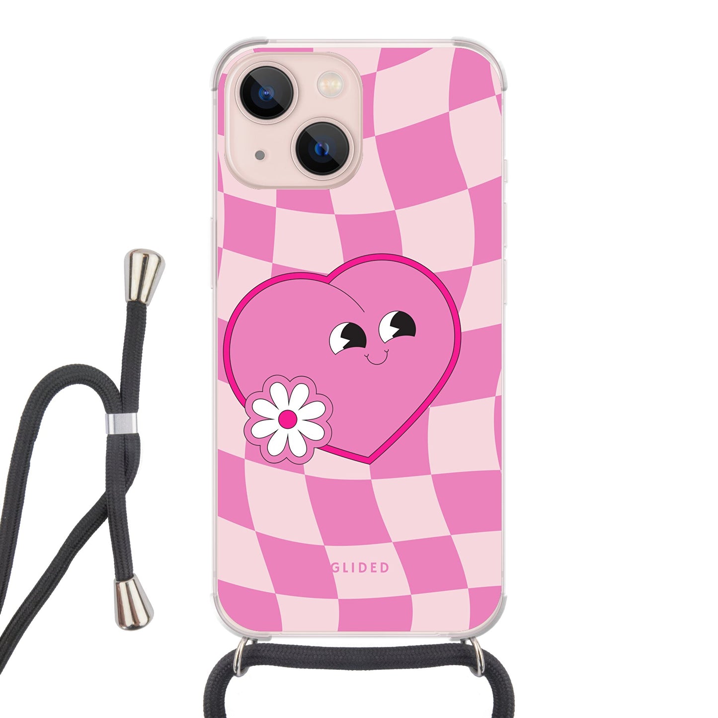 Sweet Love - iPhone 13 mini Handyhülle Crossbody case mit Band