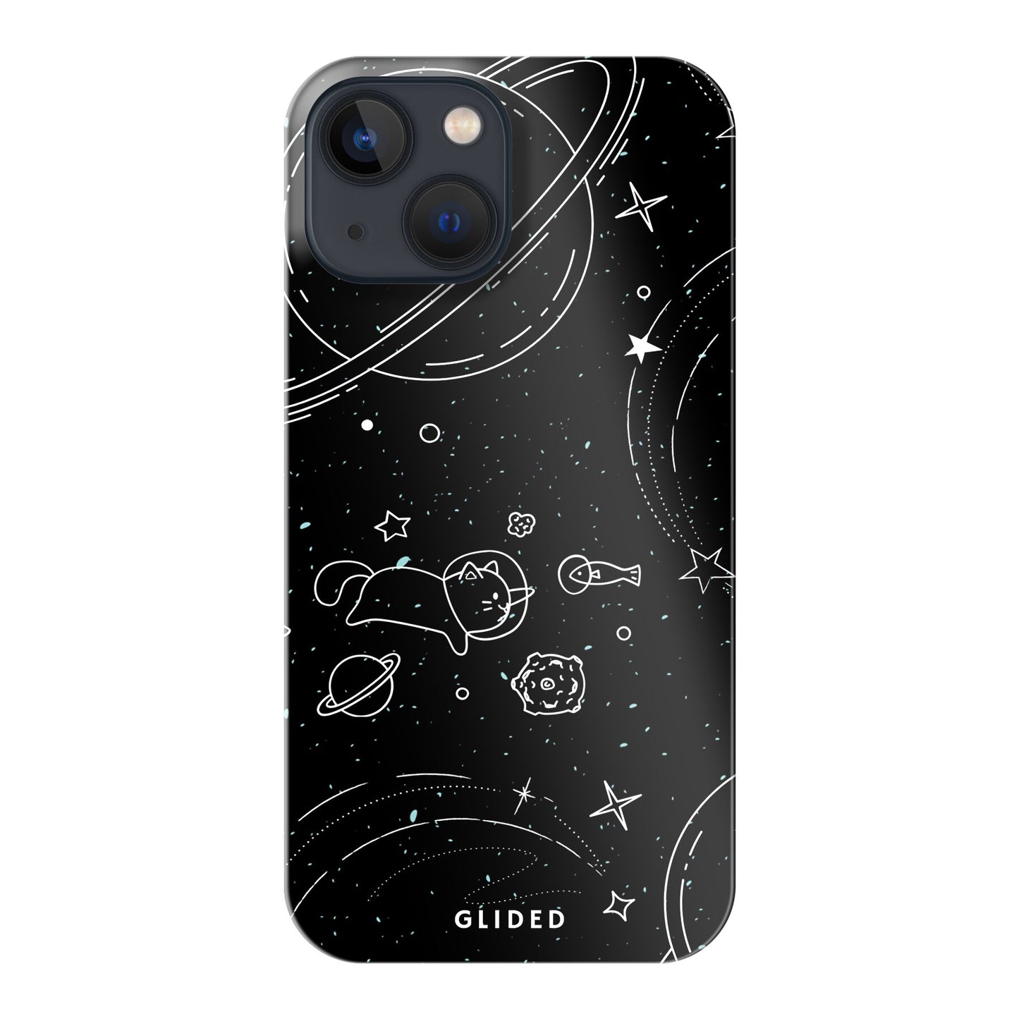 Cosmic Cat - iPhone 13 mini Handyhülle Hard Case