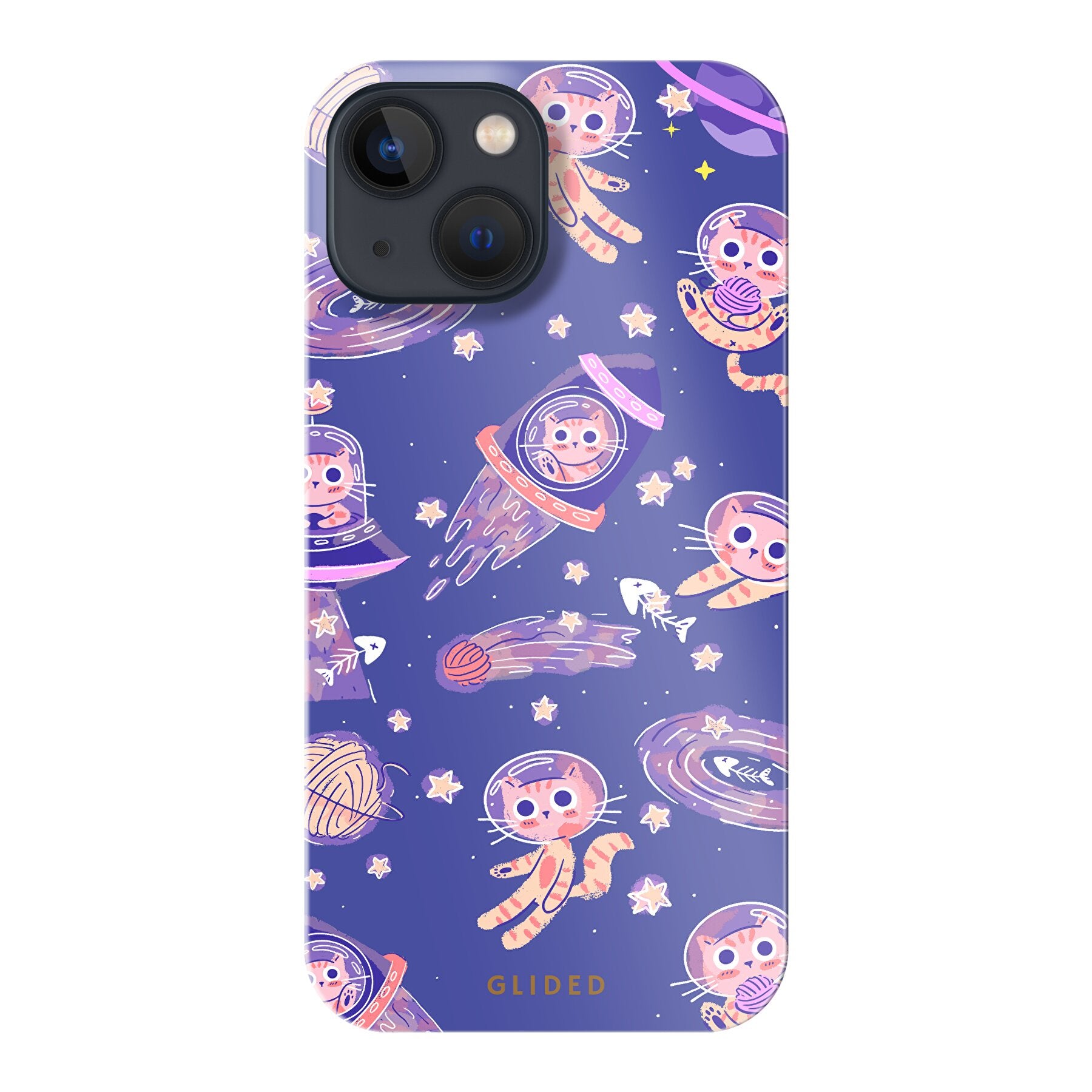 Space Cat - iPhone 13 mini Handyhülle Hard Case