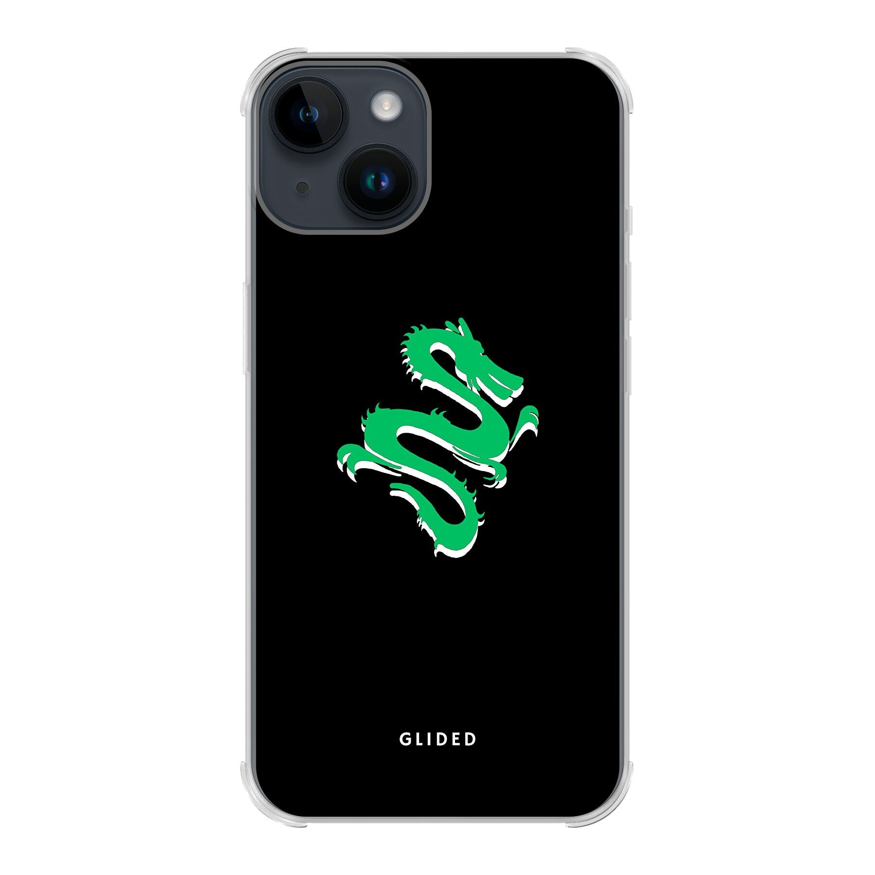 Emerald Dragon - iPhone 14 Handyhülle Bumper case