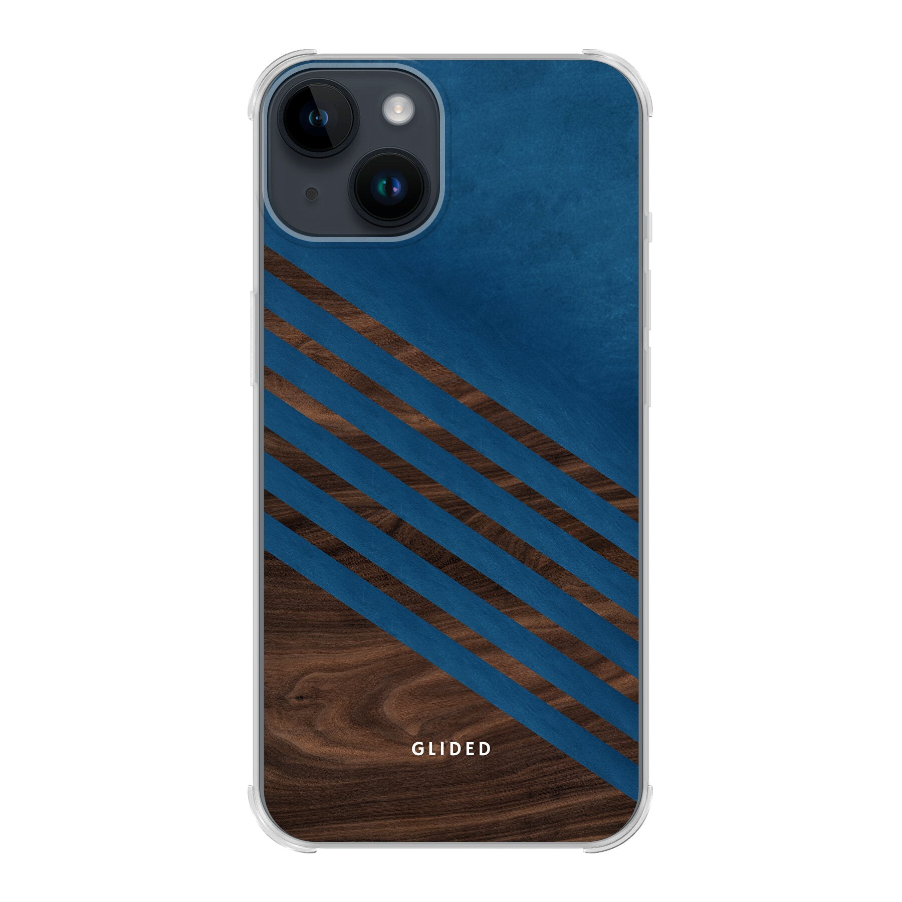 Blue Wood - iPhone 14 Handyhülle Bumper case