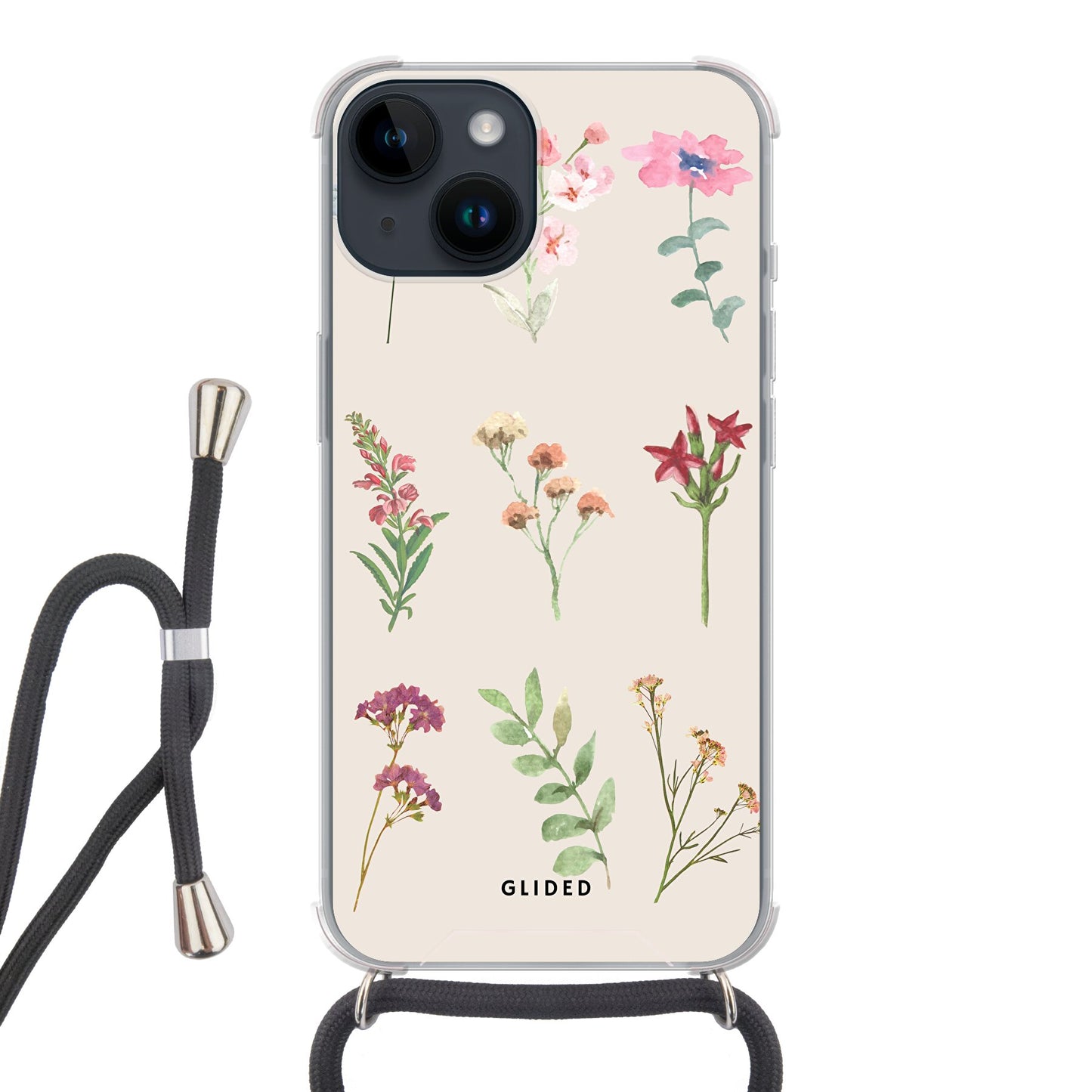 Botanical Garden - iPhone 14 - Crossbody case mit Band