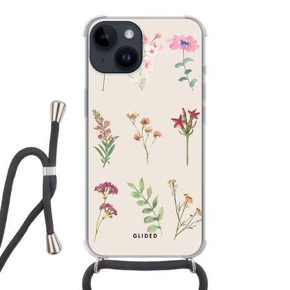 Botanical Garden - iPhone 14 - Crossbody case mit Band