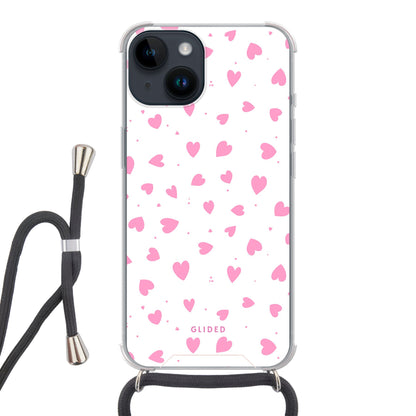 Infinite Love - iPhone 14 Handyhülle Crossbody case mit Band