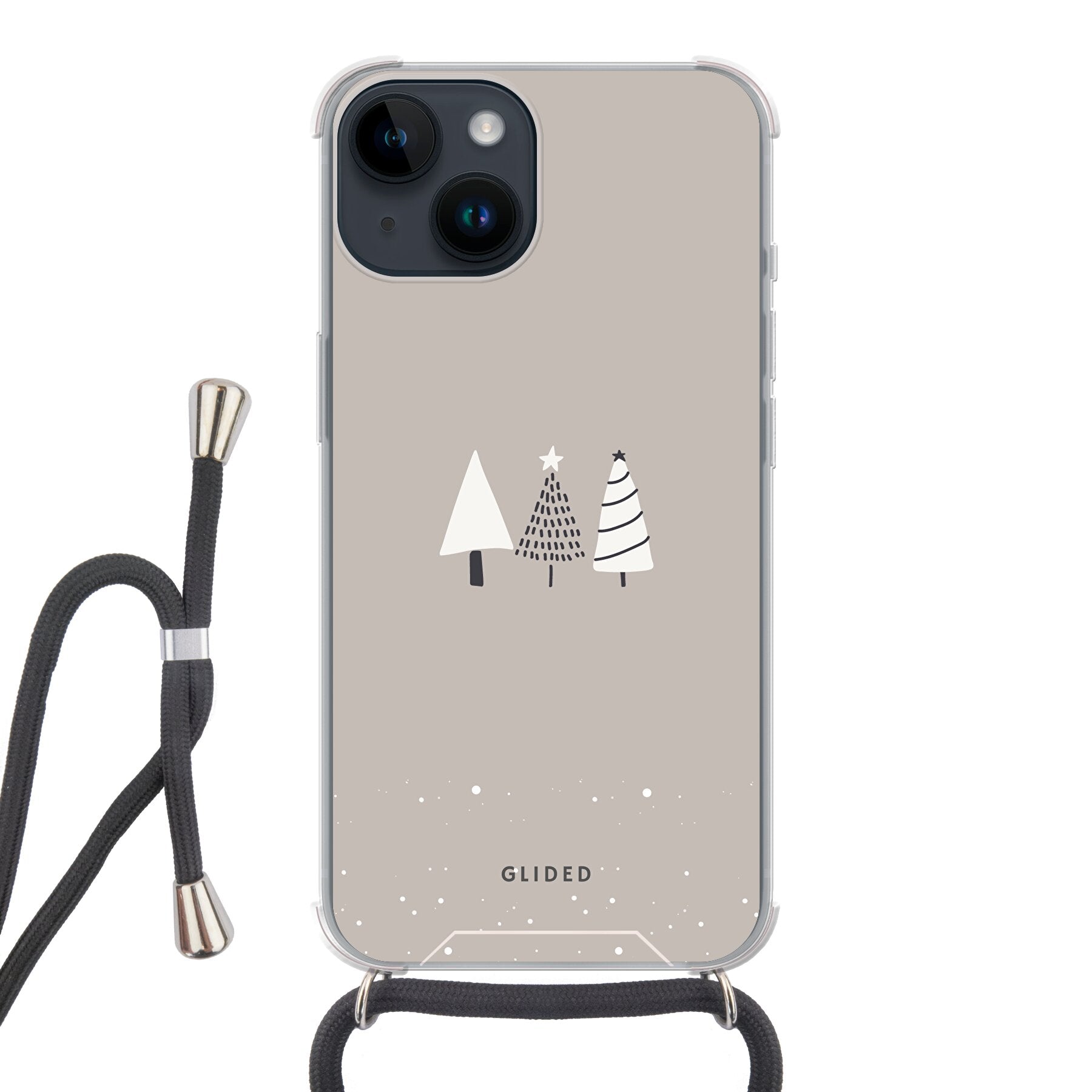 Snowscape - iPhone 14 Handyhülle Crossbody case mit Band