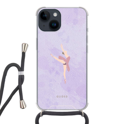 Lavender - iPhone 14 Handyhülle Crossbody case mit Band