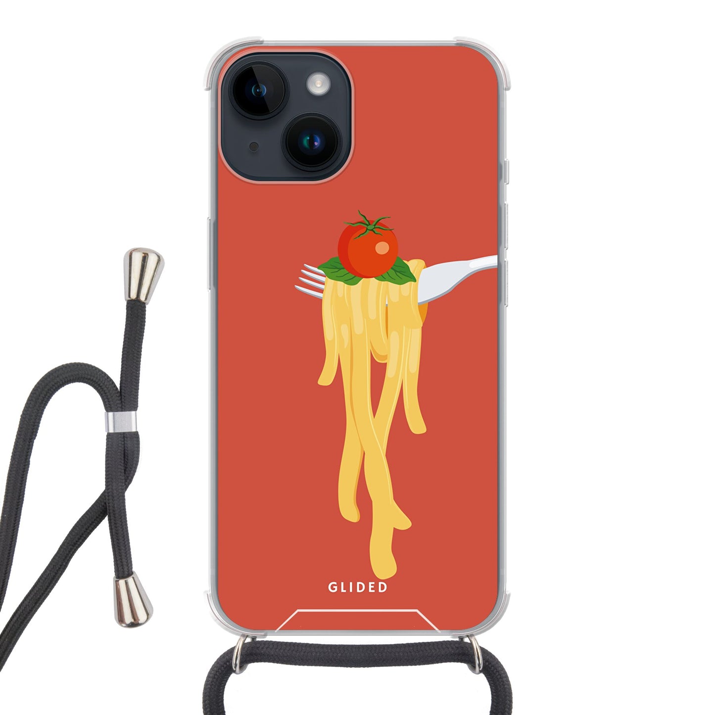 Pasta Paradise - iPhone 14 - Crossbody case mit Band